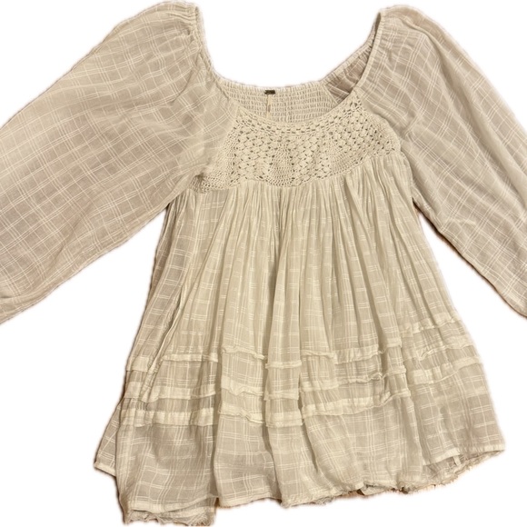 Women’s size small Free People white Ari Mini Dress - Picture 4 of 8